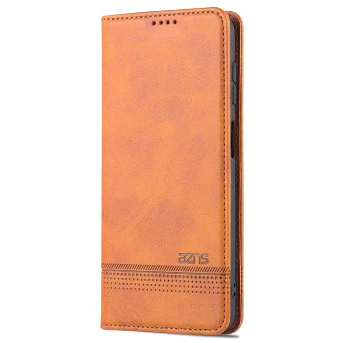 AZNS - AZNS Samsung Galaxy A13 Fodral i PU-läder - Brun