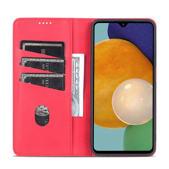 AZNS - AZNS Samsung Galaxy A13 Fodral i PU-läder - Röd