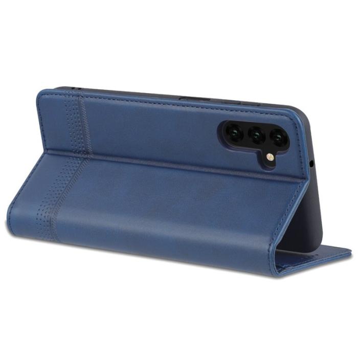 AZNS - AZNS Samsung Galaxy A14 5G Fodral Äkta läder - Blå
