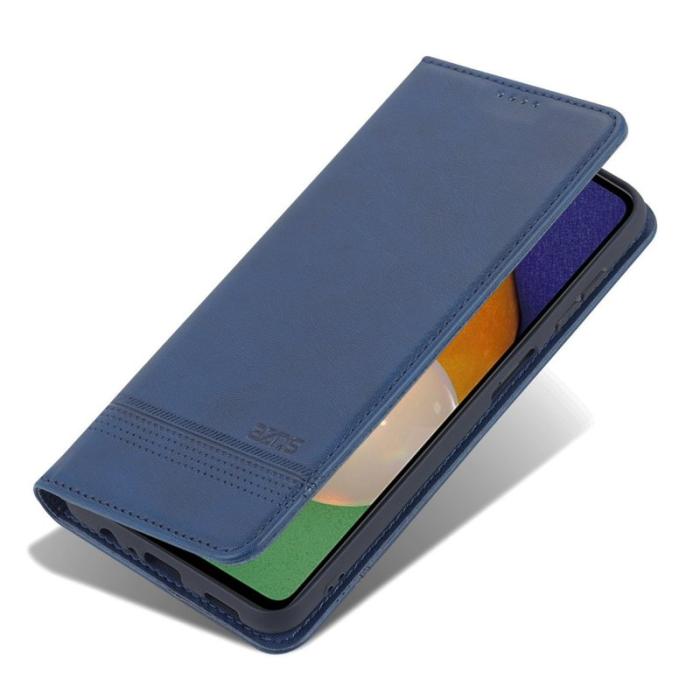 AZNS - AZNS Samsung Galaxy A14 5G Fodral Äkta läder - Blå