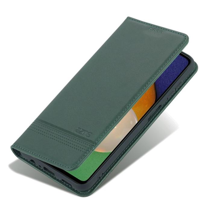 AZNS - AZNS Samsung Galaxy A14 5G Fodral Äkta läder - Grön