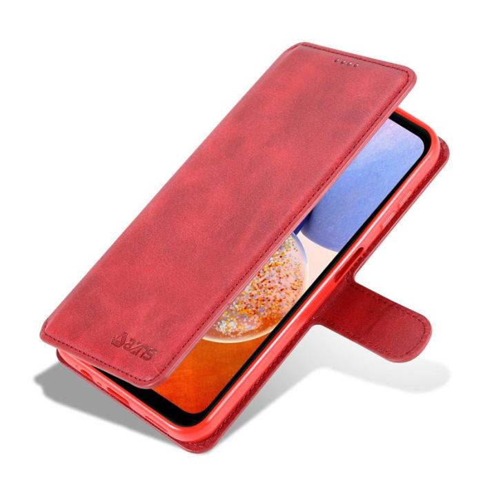 AZNS - AZNS Samsung Galaxy A14 5G Fodral - Äkta läder - Röd