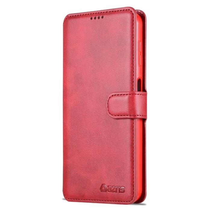 AZNS - AZNS Samsung Galaxy A14 5G Fodral - Äkta läder - Röd