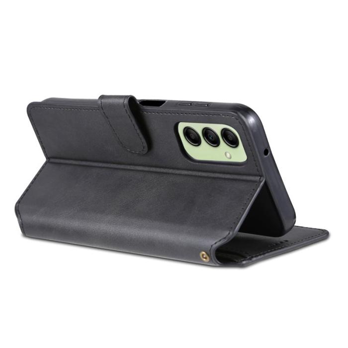 AZNS - AZNS Samsung Galaxy A14 5G Fodral Äkta läder - Svart