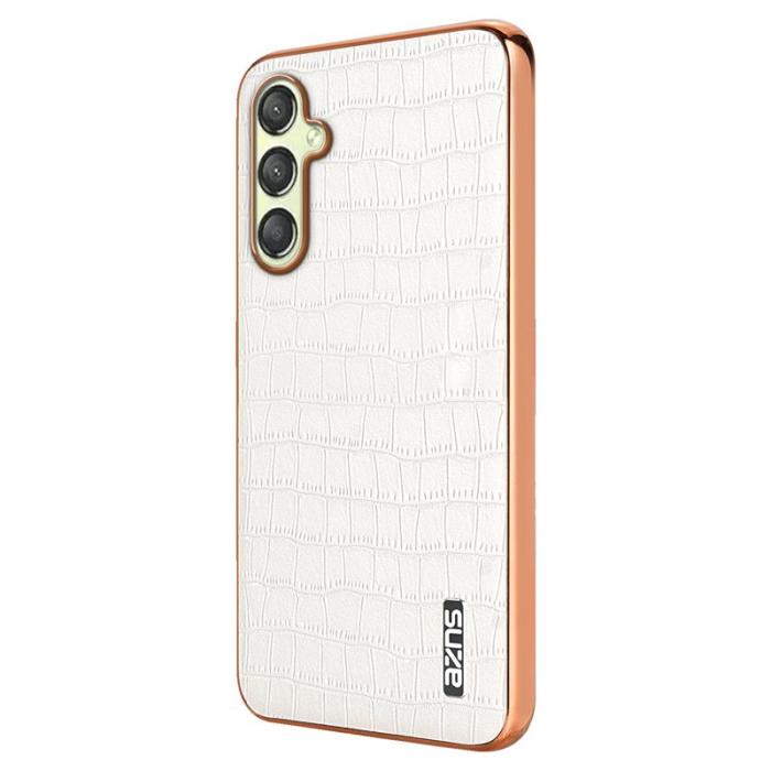AZNS - AZNS Samsung Galaxy A14 5G Fodral Äkta läder - Vit