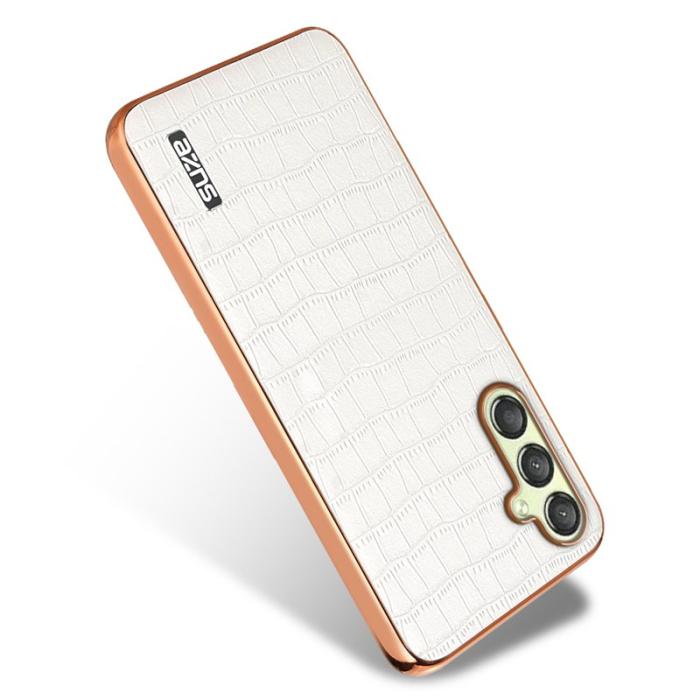 AZNS - AZNS Samsung Galaxy A14 5G Fodral Äkta läder - Vit