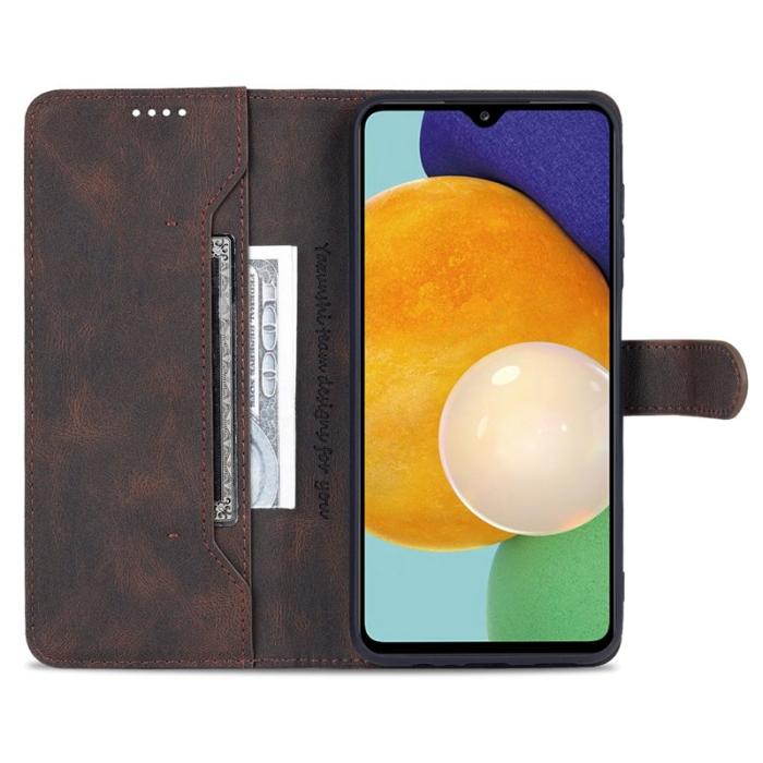 AZNS - AZNS Samsung Galaxy A14 5G Fodral PU Läder - Brun