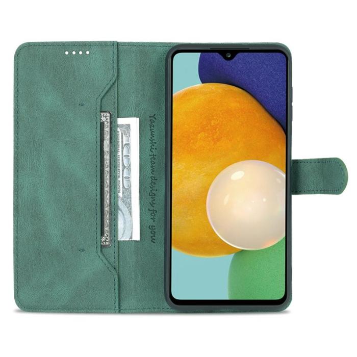 AZNS - AZNS Samsung Galaxy A14 5G Fodral PU Läder - Grön