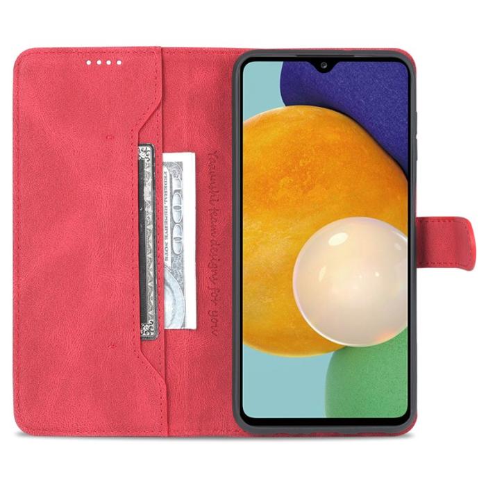 AZNS - AZNS Samsung Galaxy A14 5G Fodral PU Läder - Röd