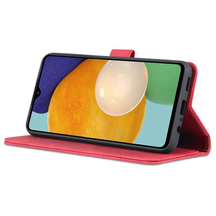 AZNS - AZNS Samsung Galaxy A14 5G Fodral PU Läder - Röd