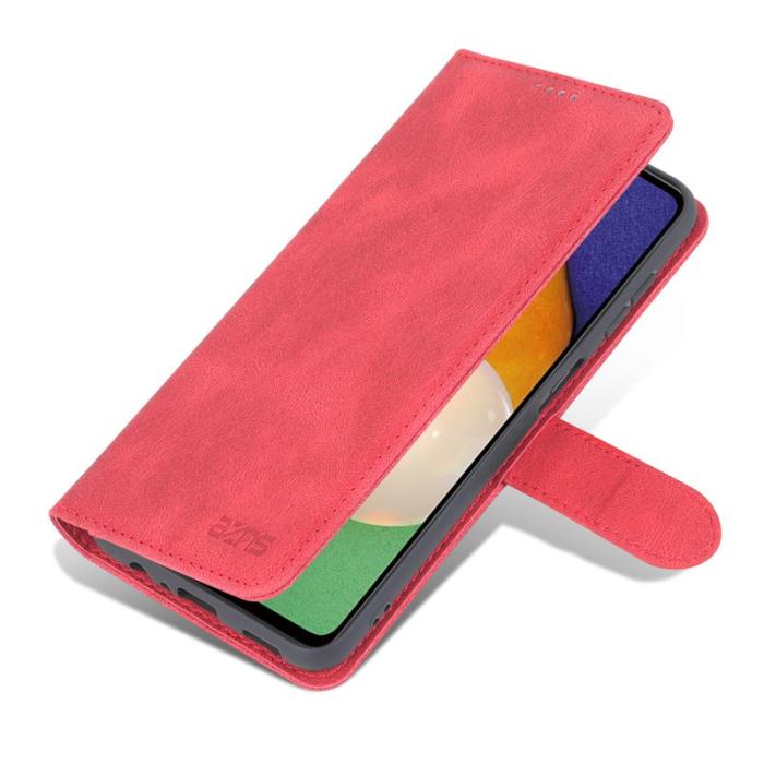 AZNS - AZNS Samsung Galaxy A14 5G Fodral PU Läder - Röd