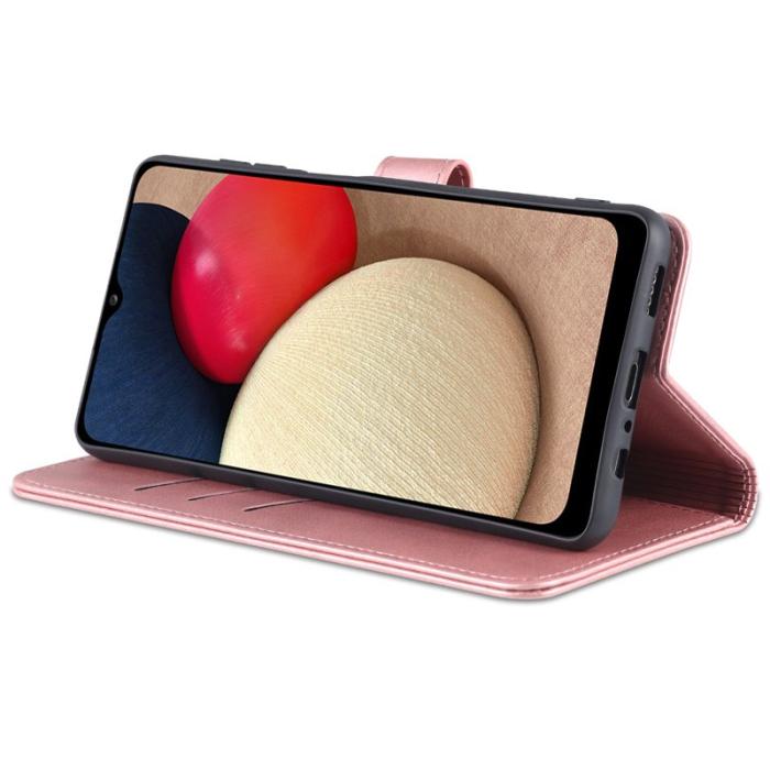 AZNS - AZNS Samsung Galaxy A14 5G Fodral PU Läder - Rose Gold