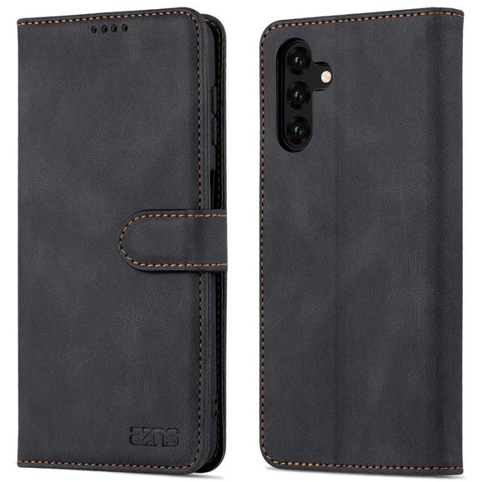 AZNS - AZNS Samsung Galaxy A14 5G Fodral PU Läder - Svart