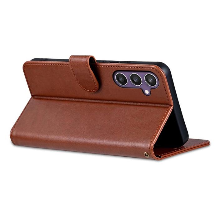 AZNS - AZNS Samsung Galaxy A15 5G Plånboksfodral Anti-Scratch Konstläder - Brun