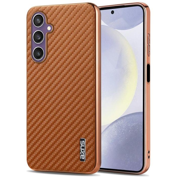 AZNS - AZNS Samsung Galaxy A16 5G Fodral - PU + TPU - Brun