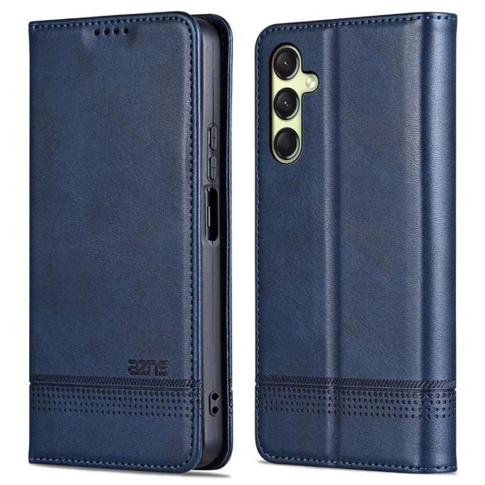 AZNS - AZNS Samsung Galaxy A16 Fodral Äkta läder - Blå