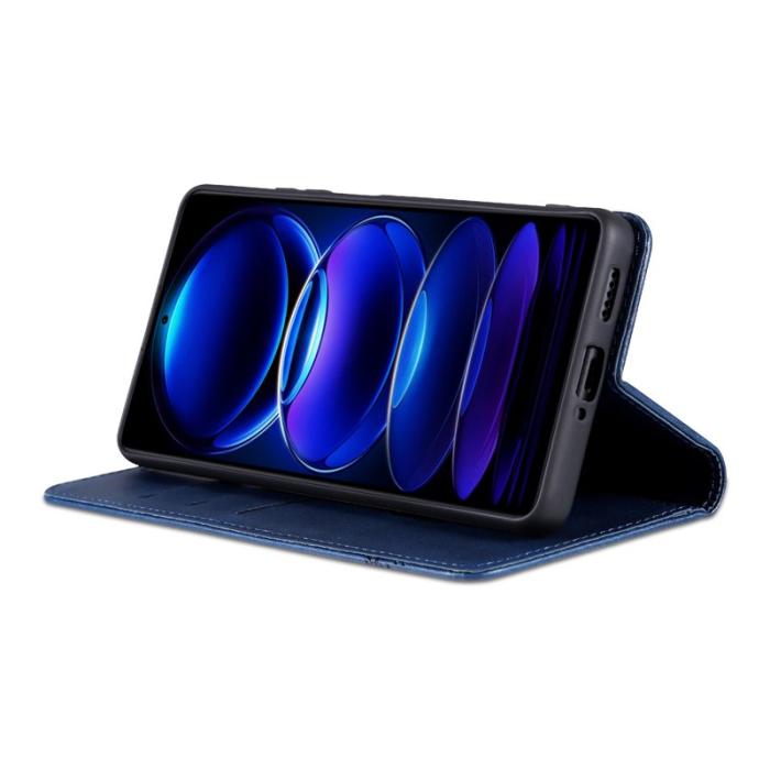 AZNS - AZNS Samsung Galaxy A16 Fodral Äkta läder - Blå