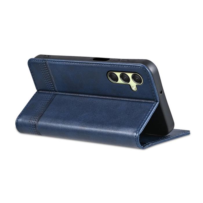AZNS - AZNS Samsung Galaxy A16 Fodral Äkta läder - Blå