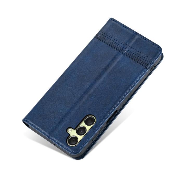 AZNS - AZNS Samsung Galaxy A16 Fodral Äkta läder - Blå