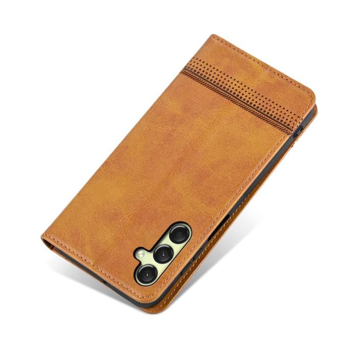 AZNS - AZNS Samsung Galaxy A16 Fodral Äkta läder - Brun