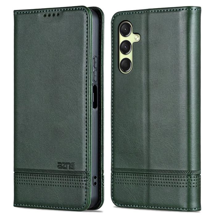 AZNS - AZNS Samsung Galaxy A16 Fodral Äkta läder - Grön