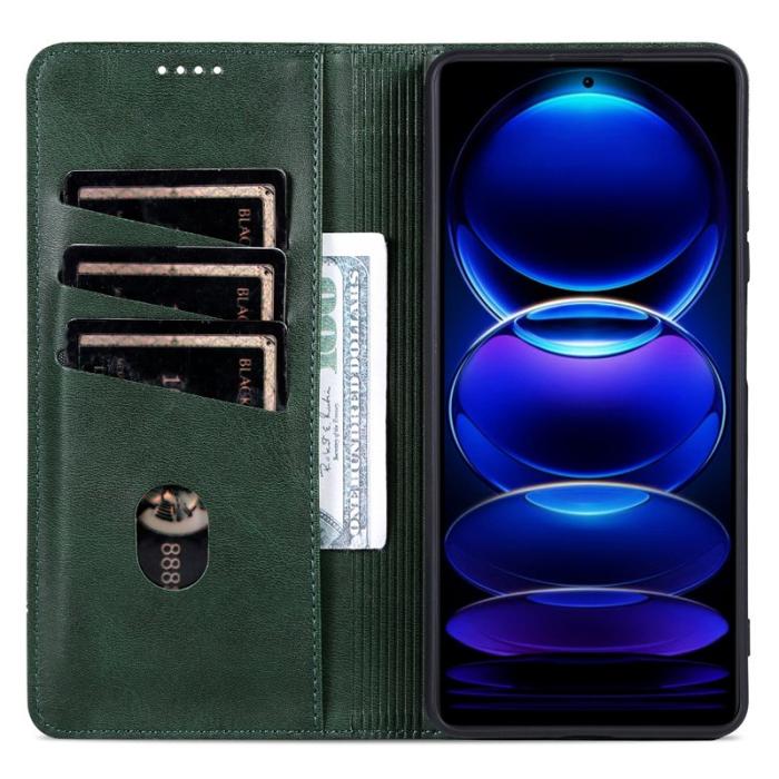 AZNS - AZNS Samsung Galaxy A16 Fodral Äkta läder - Grön