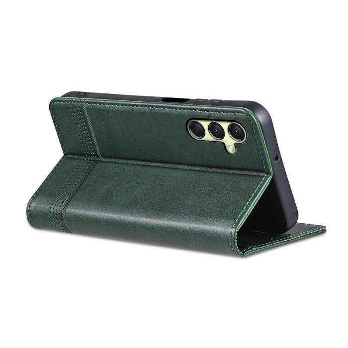 AZNS - AZNS Samsung Galaxy A16 Fodral Äkta läder - Grön