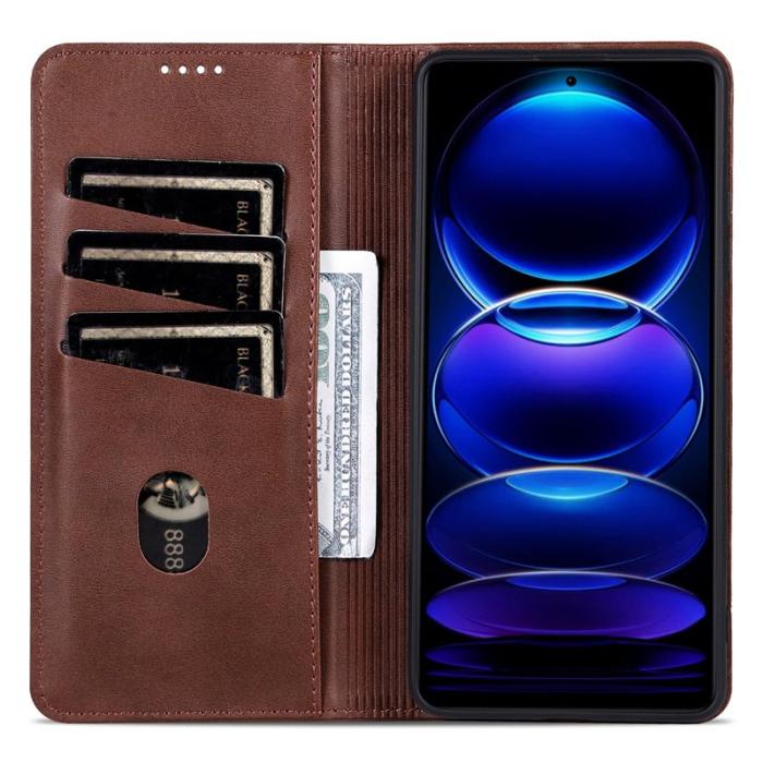 AZNS - AZNS Samsung Galaxy A16 Fodral Äkta läder - Kaffe