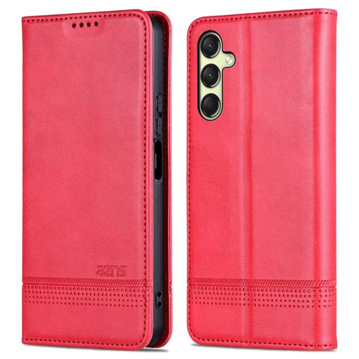 AZNS - AZNS Samsung Galaxy A16 Fodral Äkta läder - Röd