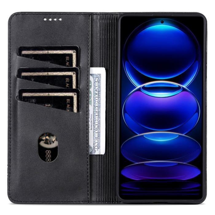 AZNS - AZNS Samsung Galaxy A16 Fodral Äkta läder - Svart