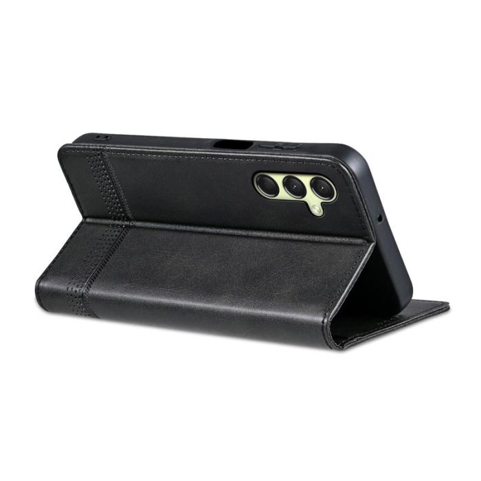 AZNS - AZNS Samsung Galaxy A16 Fodral Äkta läder - Svart