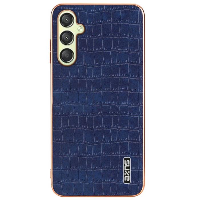 AZNS - AZNS Samsung Galaxy A16 Fodral Electroplating Krokodil PU+TPU - Blå