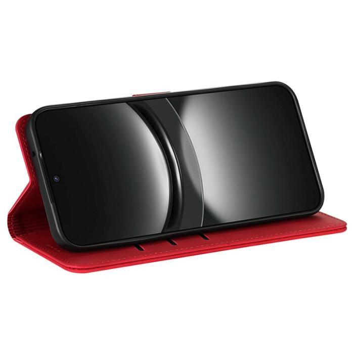 AZNS - AZNS Samsung Galaxy A16 Fodral PU Läder Plånboksfodral - Röd