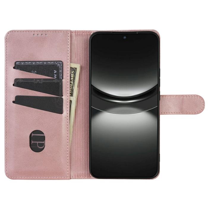 AZNS - AZNS Samsung Galaxy A16 Fodral PU Läder Plånboksfodral - Roséguld