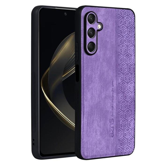 AZNS - AZNS Samsung Galaxy A16 Fodral Skyddande PU Läder - Lila