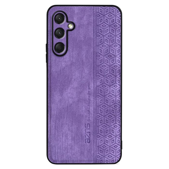 AZNS - AZNS Samsung Galaxy A16 Fodral Skyddande PU Läder - Lila