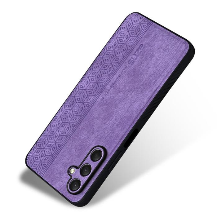 AZNS - AZNS Samsung Galaxy A16 Fodral Skyddande PU Läder - Lila