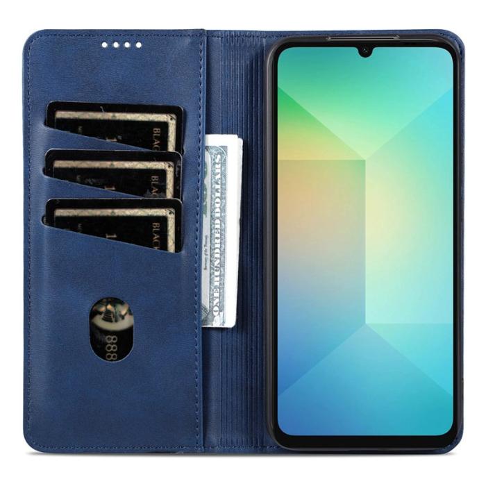 AZNS - AZNS Samsung Galaxy A17 5G Fodral Äkta läder - Blå