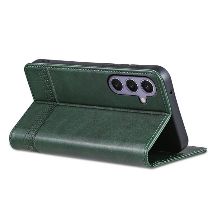 AZNS - AZNS Samsung Galaxy A17 5G Fodral Äkta läder - Grön