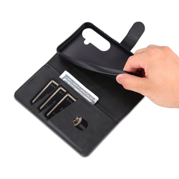 AZNS - AZNS Samsung Galaxy A17 5G Fodral PU Läder - Svart