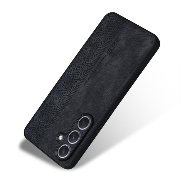 AZNS - AZNS Samsung Galaxy A17 5G Fodral Skyddande PU Läder - Svart