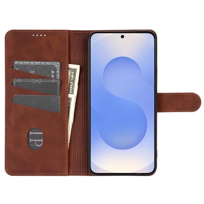 AZNS - AZNS Samsung Galaxy A17 Fodral PU Läder Plånboksfodral - Brun