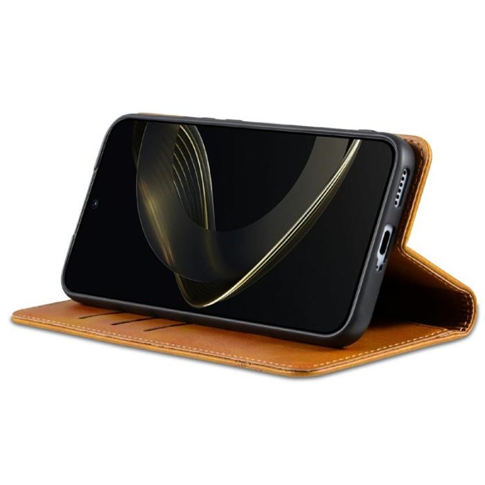 AZNS - AZNS Samsung Galaxy A26 5G Fodral Äkta läder - Brun