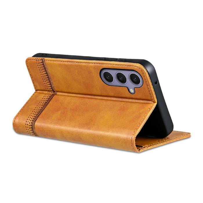 AZNS - AZNS Samsung Galaxy A26 5G Fodral Äkta läder - Brun
