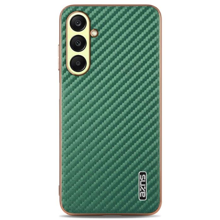 AZNS - AZNS Samsung Galaxy A26 5G Fodral - Electroplating Carbon Fiber PU + TPU - Grön