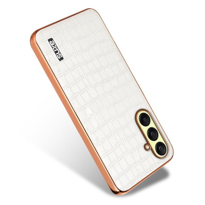 AZNS - AZNS Samsung Galaxy A26 5G Fodral Electroplating PU+TPU - Vit