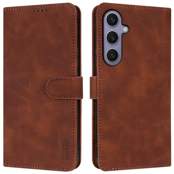 AZNS - AZNS Samsung Galaxy A26 5G Fodral PU Läder Plånboksfodral - Brun