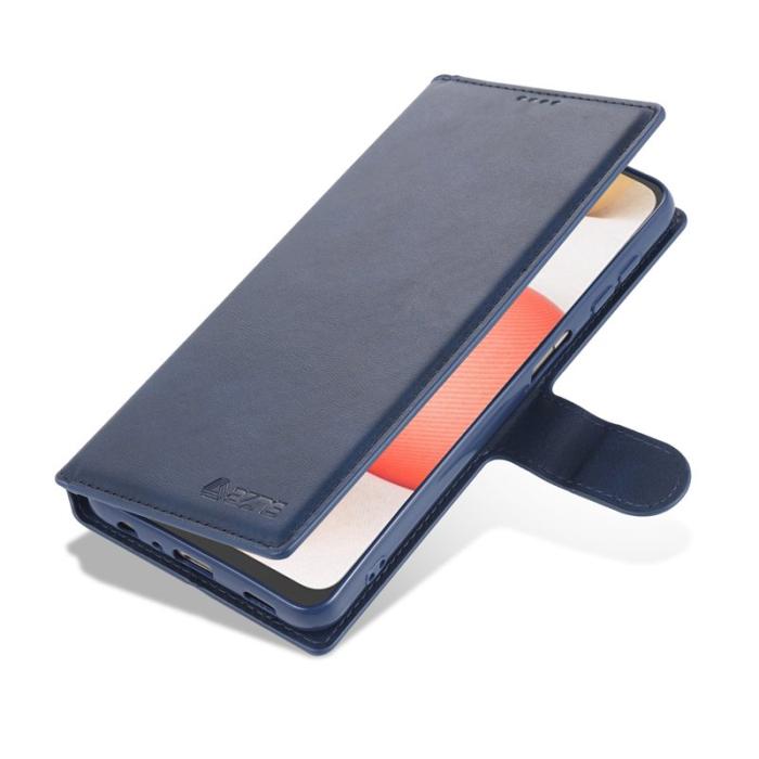 AZNS - AZNS Samsung Galaxy A32 5G Fodral - Äkta läder - Blå