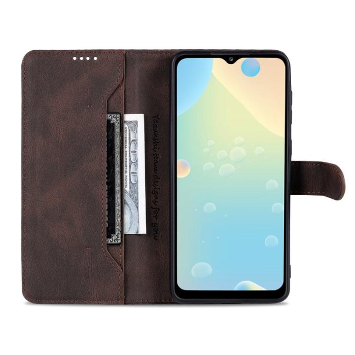 AZNS - AZNS Samsung Galaxy A33 5G Fodral i PU-läder - Brun