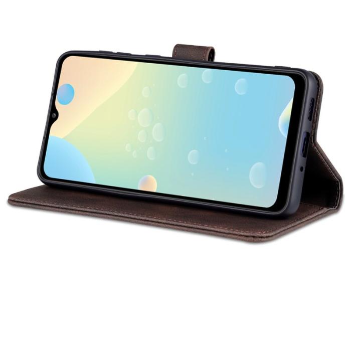 AZNS - AZNS Samsung Galaxy A33 5G Fodral i PU-läder - Brun